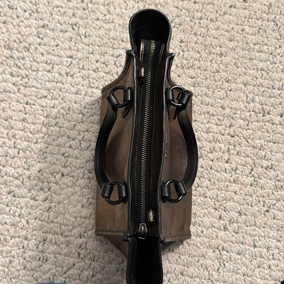 Coach Crosby Mini Carryall in Metallic Leather - Picture 4 of 6